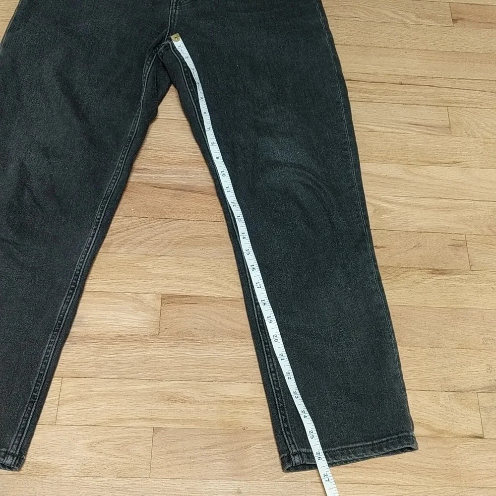 Everlane Jeans Ankle High Waisted Straight Leg Denim Black Size 28 - Picture 10 of 11